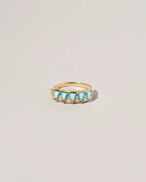 Five Triangle Ring - Turquoise