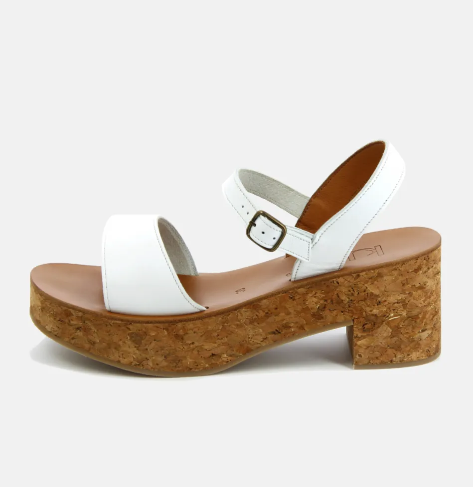 Florentin Blanc Platform Sandals