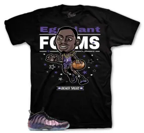 Foamposite Eggplant Toon Shirt