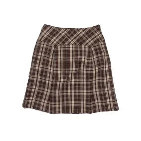 Fornari French Made Tartan Pleat Mini Skirt