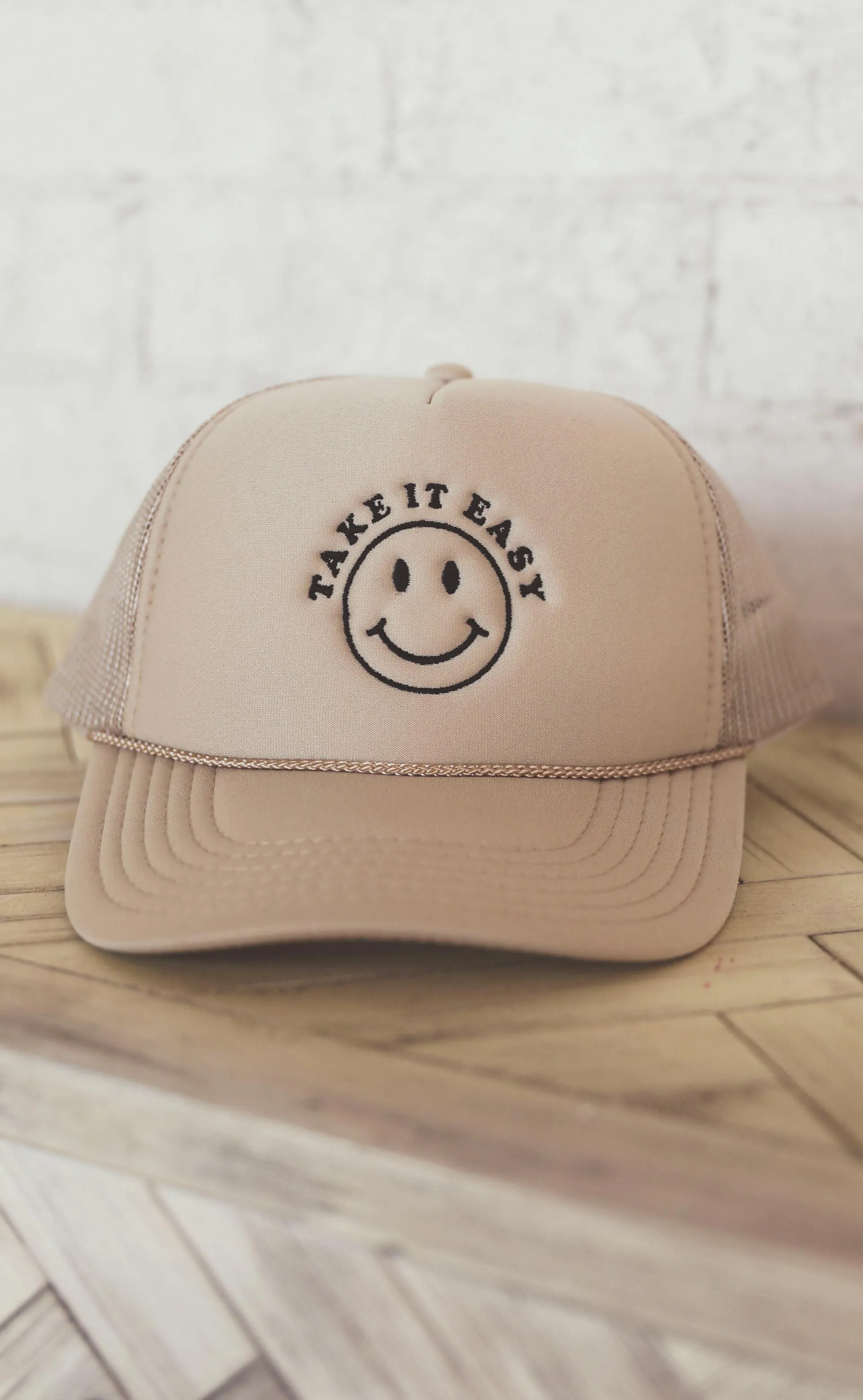 friday   saturday: take it easy trucker hat