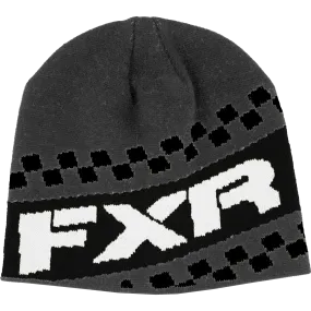 FXR Team Beanie Char Heather/White