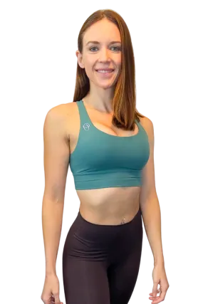 Genesis Ink Green Sports Bra