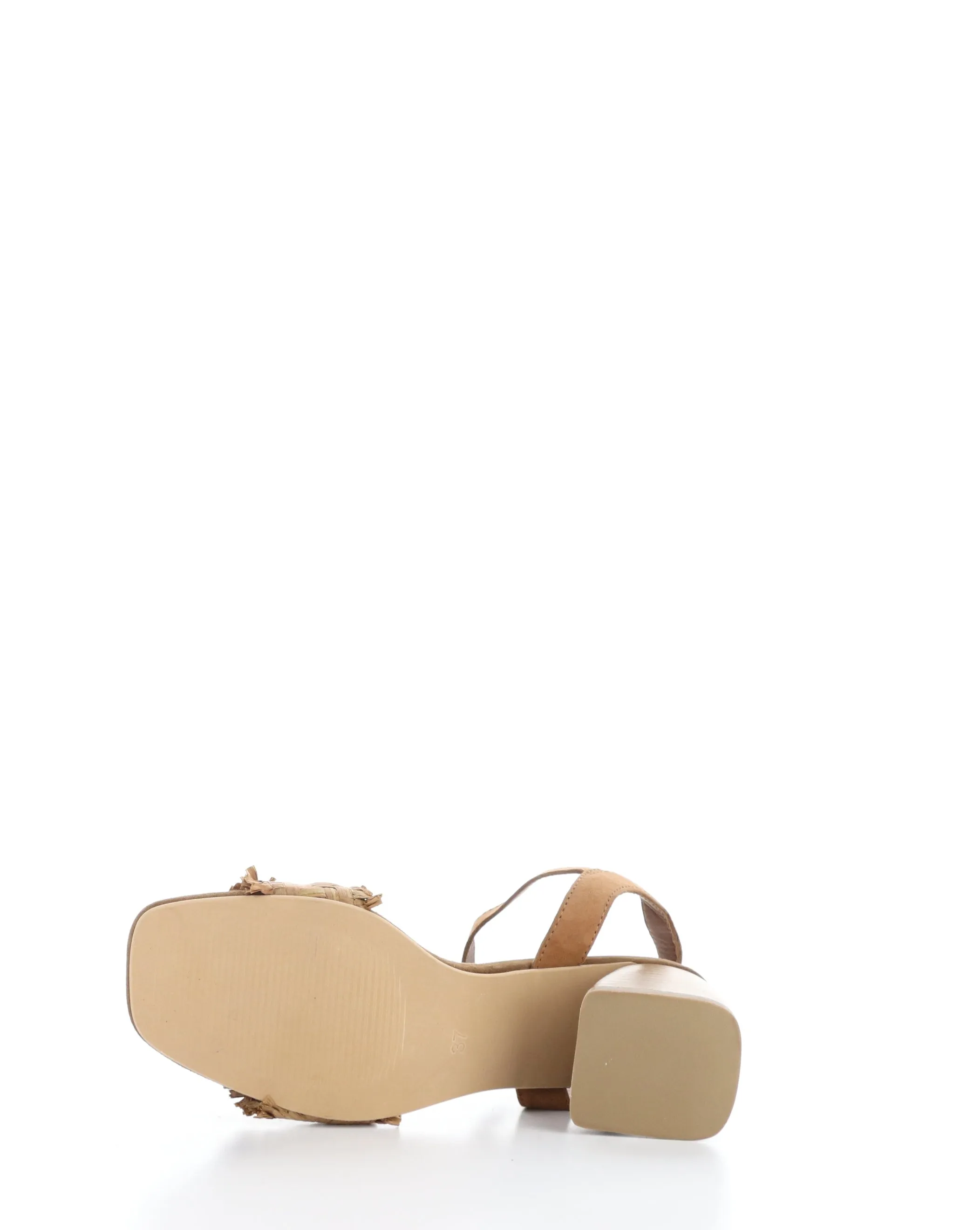 GERA TAN Round Toe Sandals