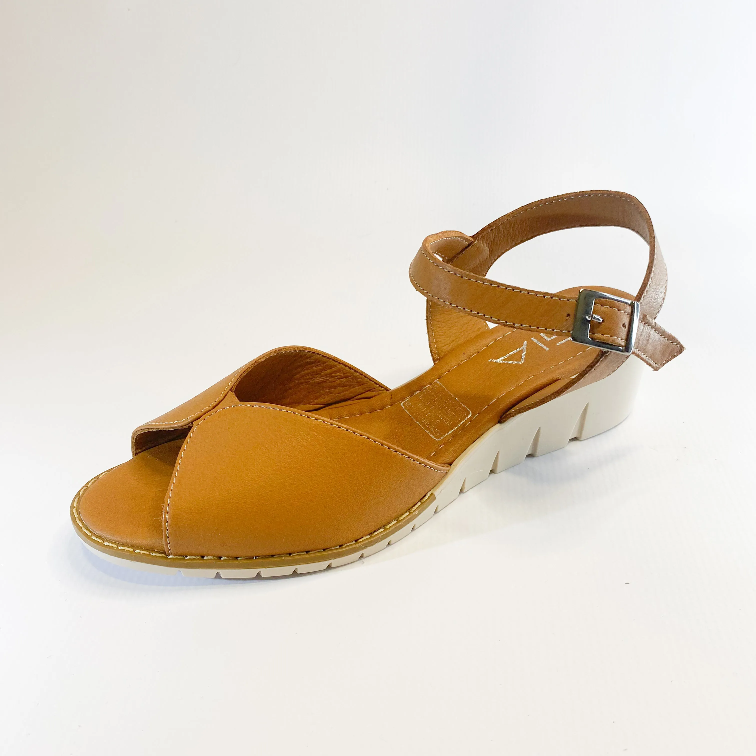 Gia tan leather wedge sandal