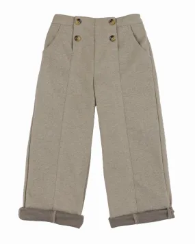 GINGERSNAPS Tailored Wool Pants with Front Buttons