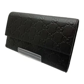 #GUCCI/Long Wallet/Leather/BLK/257303 4276