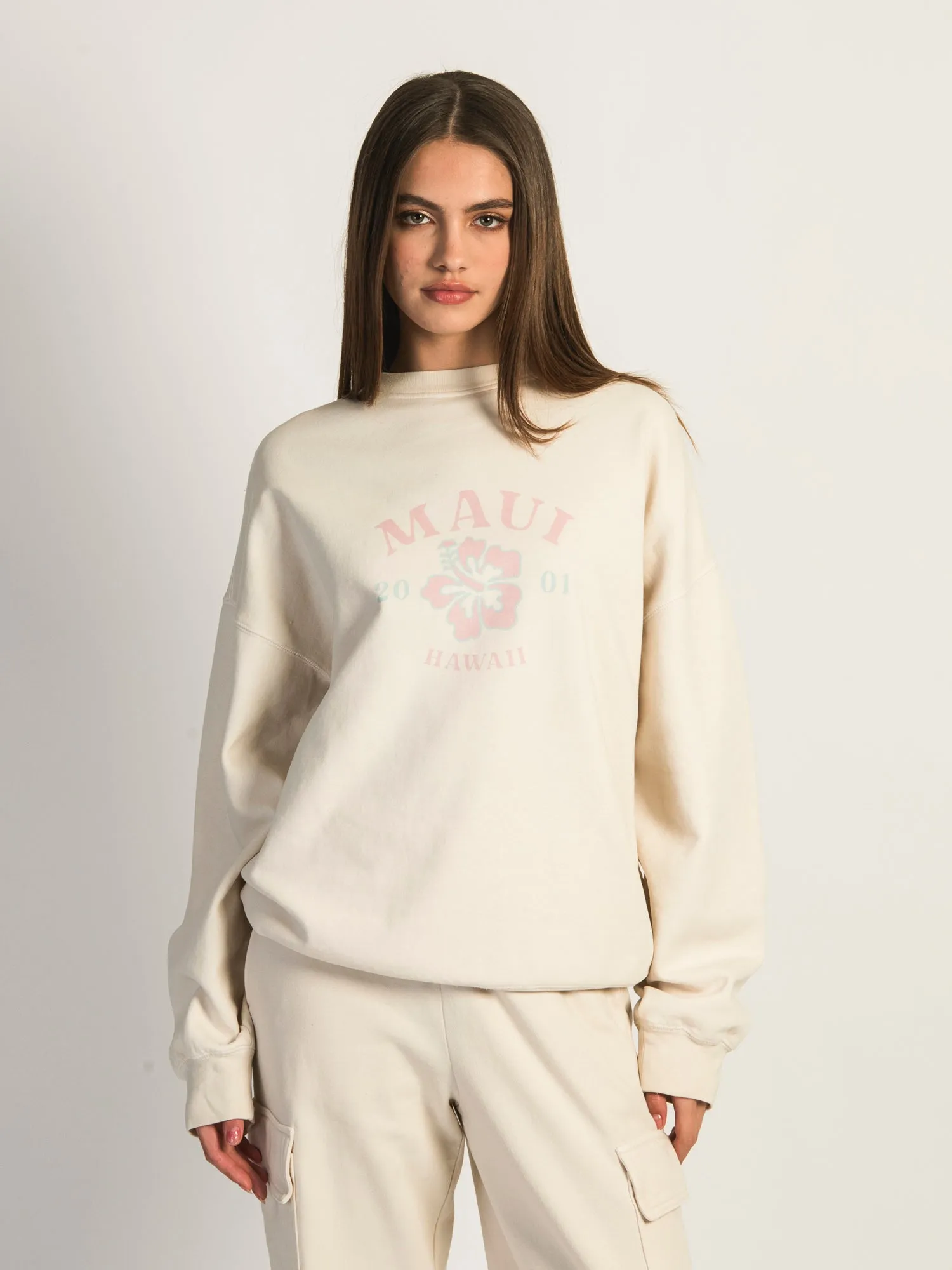 HARLOW MICHELLE PRINT CREWNECK - MAUI