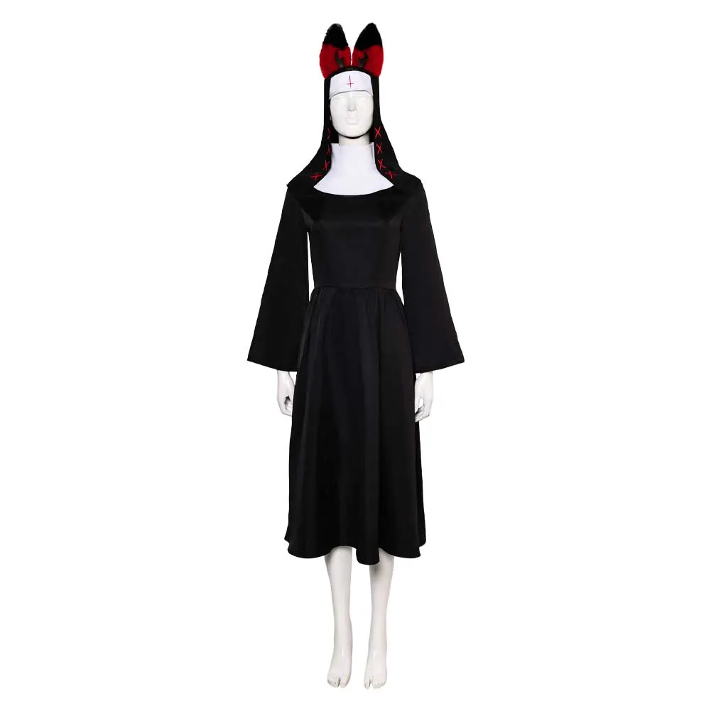 Hazbin Hotel nun ALASTOR cos Cosplay Costume Outfits Halloween Carnival Suit