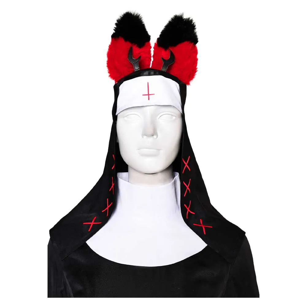 Hazbin Hotel nun ALASTOR cos Cosplay Costume Outfits Halloween Carnival Suit