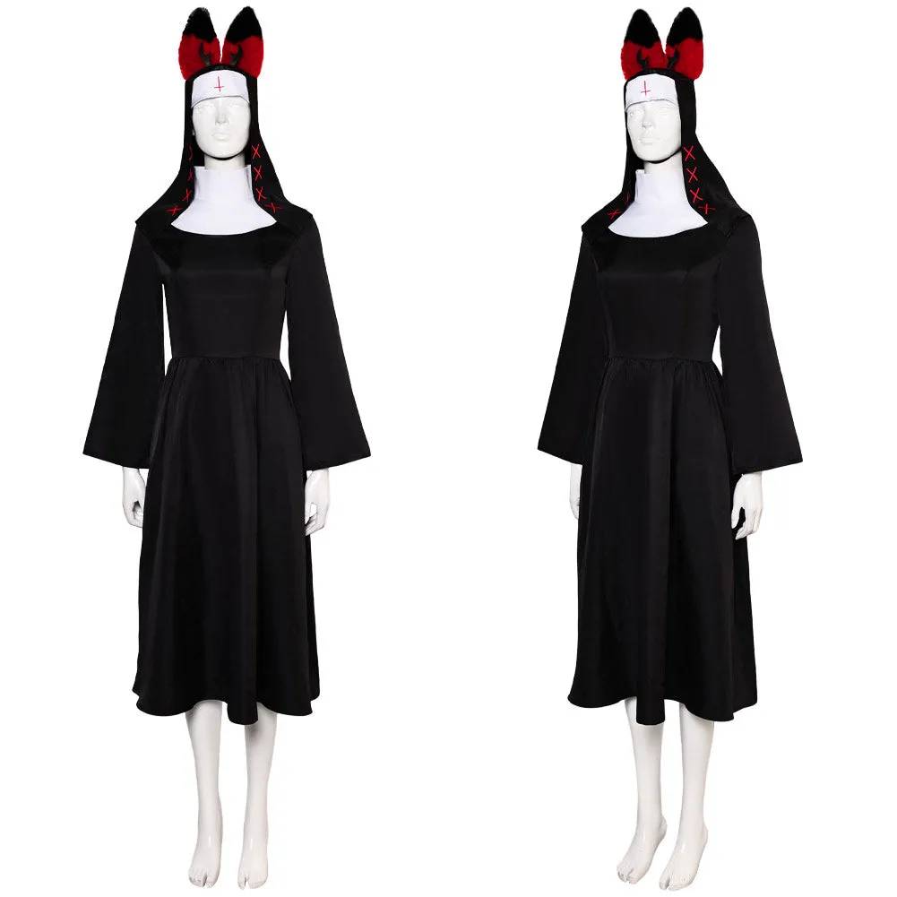 Hazbin Hotel nun ALASTOR cos Cosplay Costume Outfits Halloween Carnival Suit