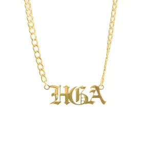 HGA Ancient Letter - Gold Necklace