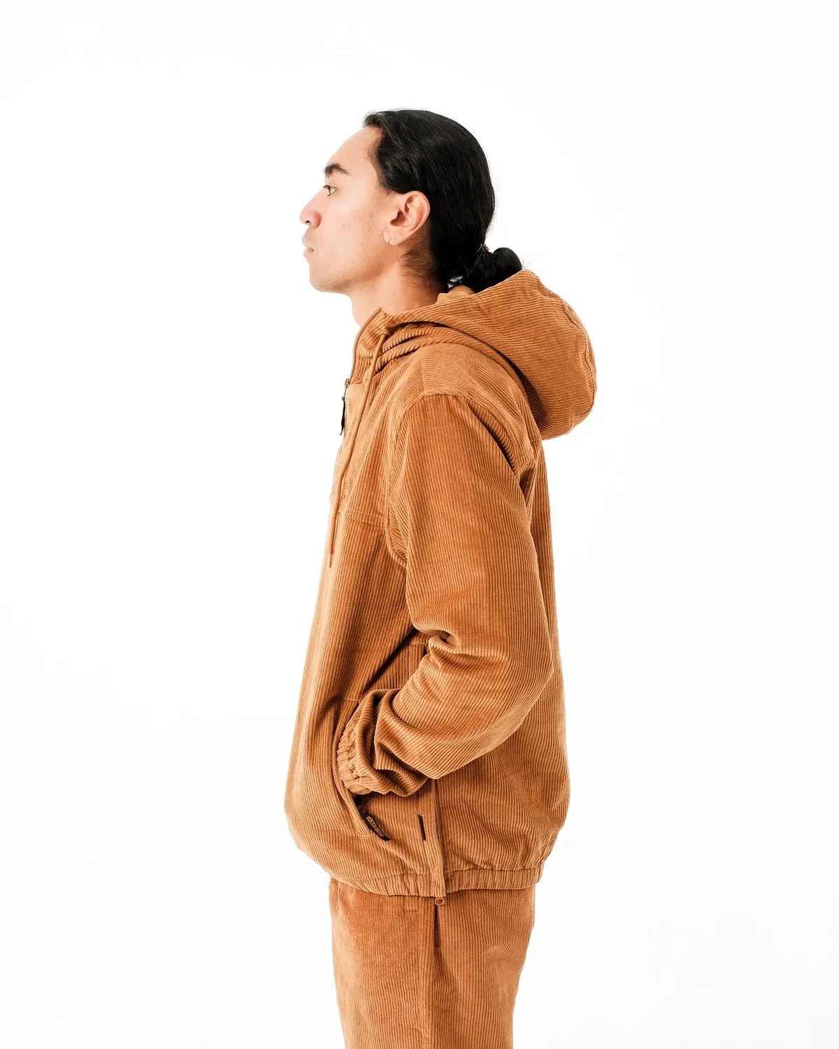 HIKERDELIC Mens Conway Corduroy Smock in Sand - Stylish & Functional Outdoor Jacket