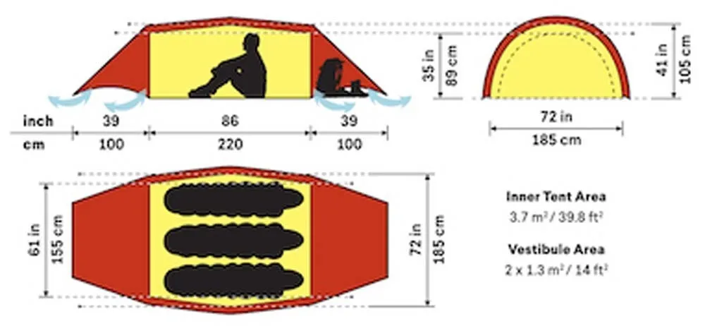 Hilleberg Helags 3 Hiking Tent