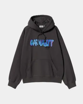 Hooded Drip Sweatshirt | Charcoal