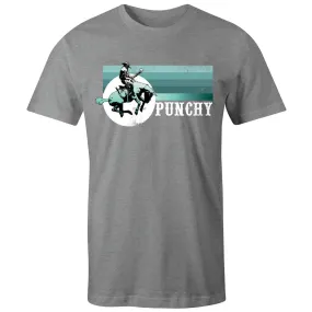 'Hooey' Men's Punchy Logo T-Shirt - Grey / Turquoise