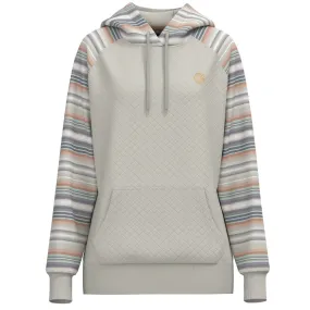 'Hooey' Women's Summit Quilted Pattern Hoody - Cream / Serape