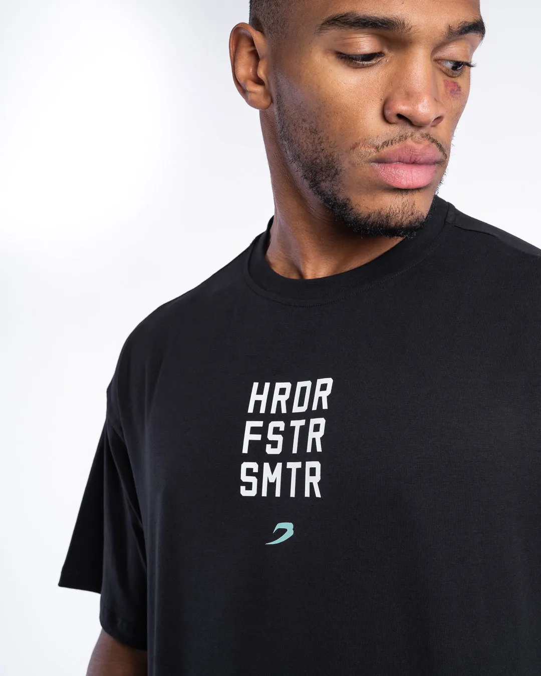 HRDR FSTR SMTR Oversized T-Shirt - Black