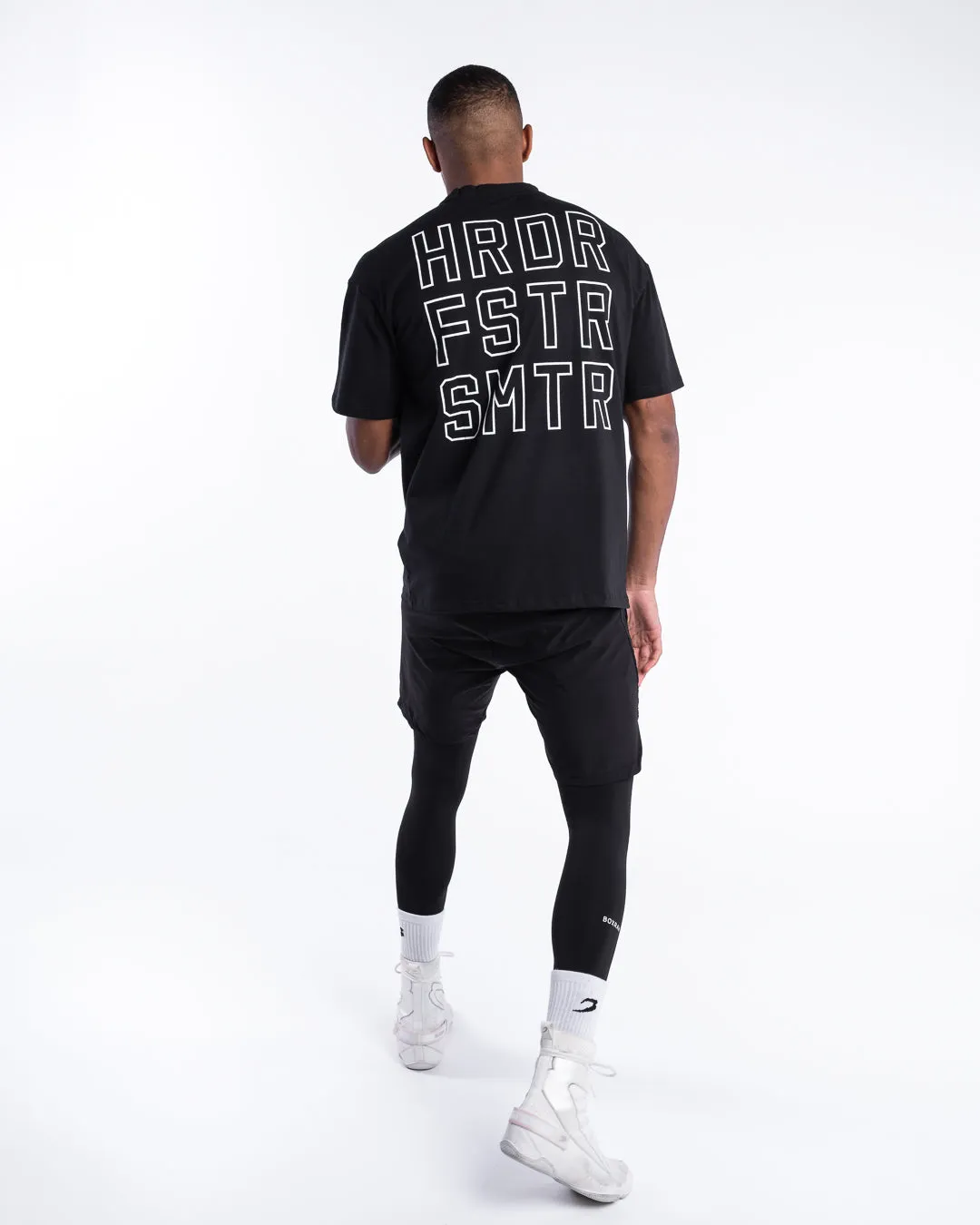 HRDR FSTR SMTR Oversized T-Shirt - Black