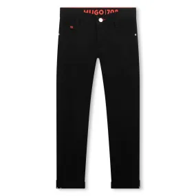 HUGO Boys Black Pants_G24143-Z11