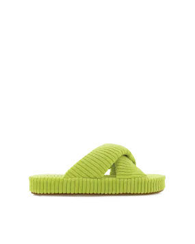 HUXLEY - LIME RIBBED TERRY