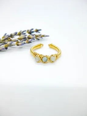 Hyacinth: Aquamarine Ring - r45