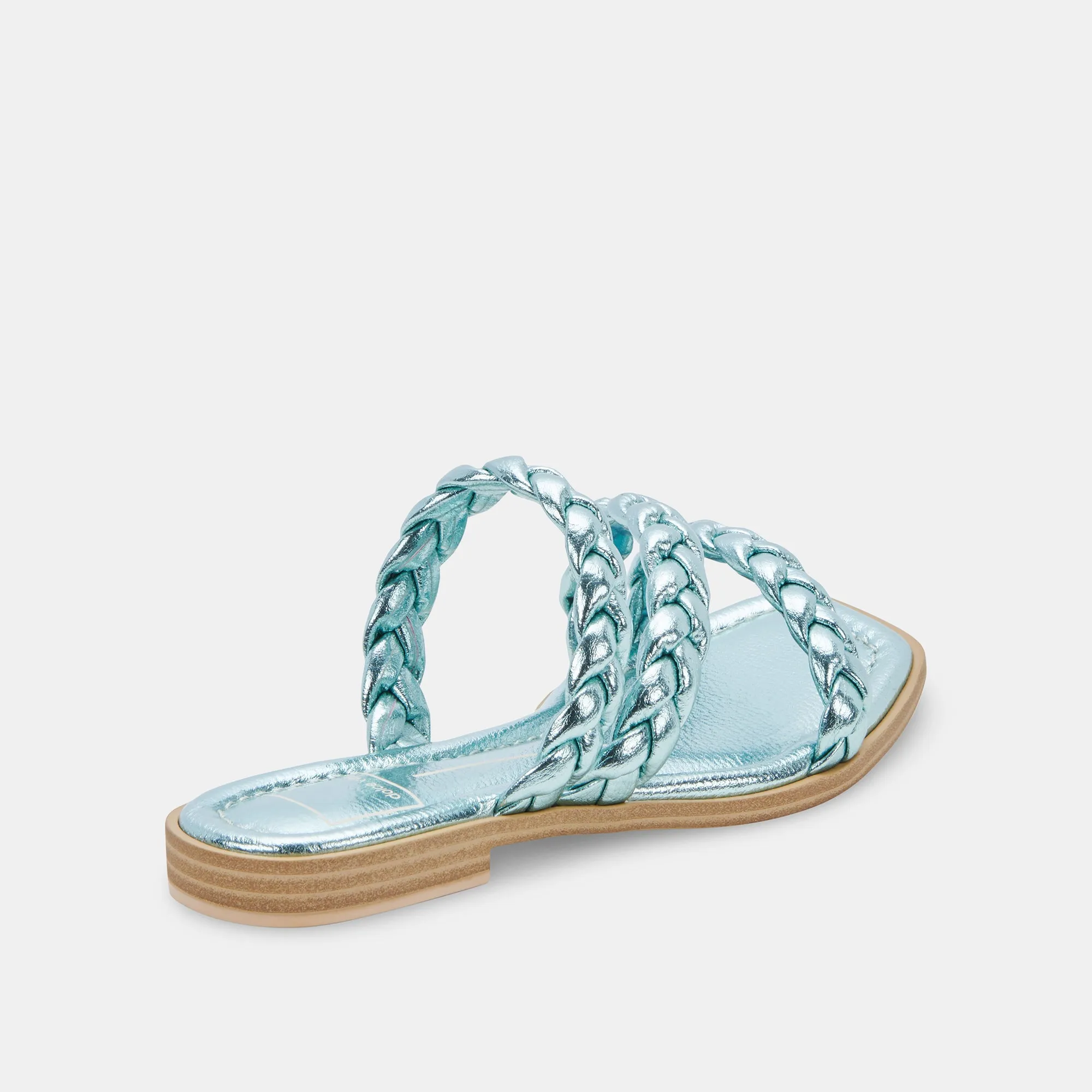 IMAN SANDALS BLUE METALLIC STELLA