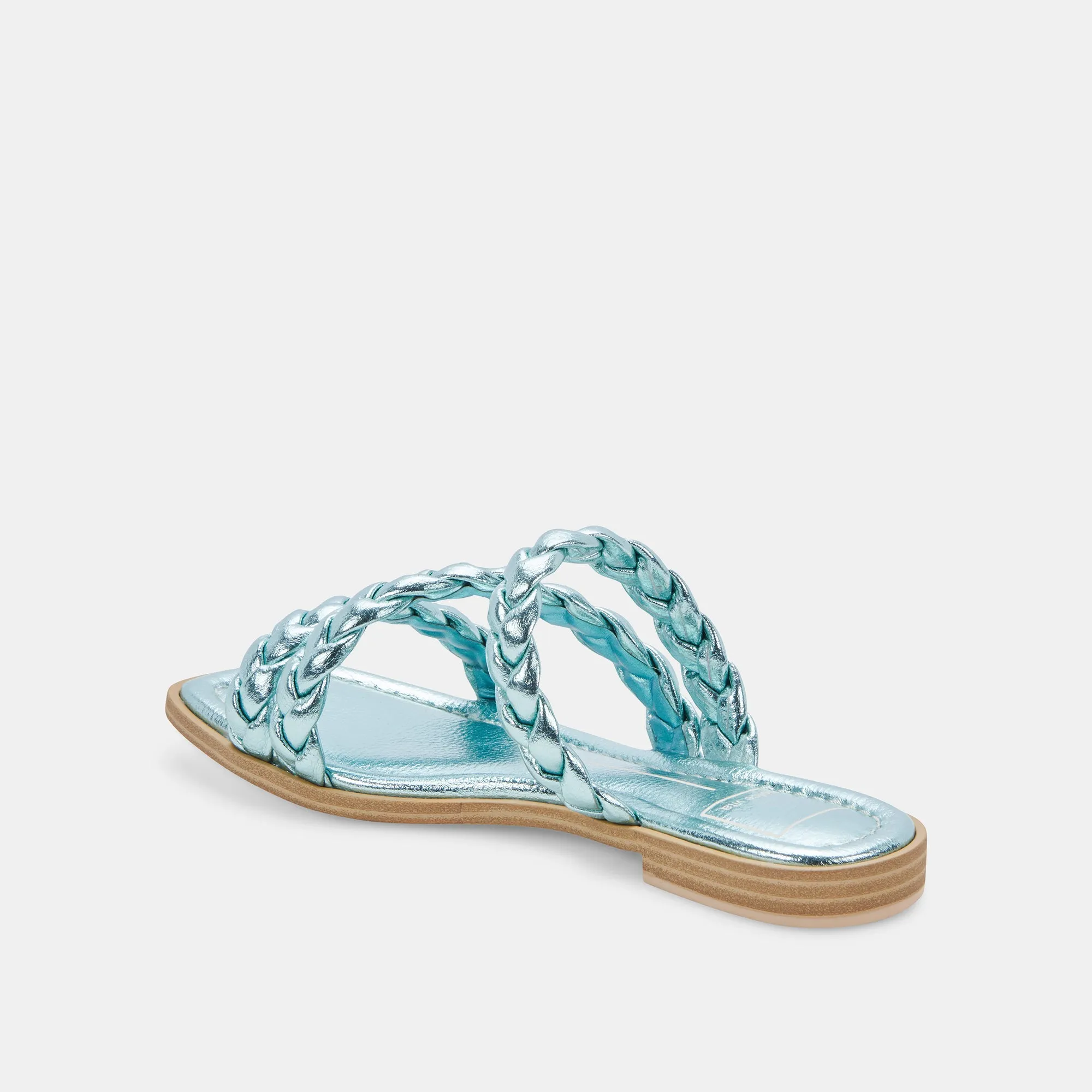 IMAN SANDALS BLUE METALLIC STELLA