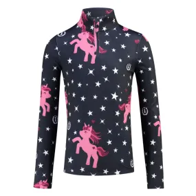 Imperial Riding Kids Unicorn Sparkle UV Protected Tech Top