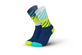 INCYLENCE Running Sock Diagonals Navy Canary