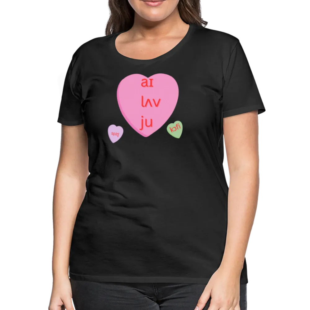 “IPA-I Love You, Coffee, Speech”-Women’s Premium T-Shirt