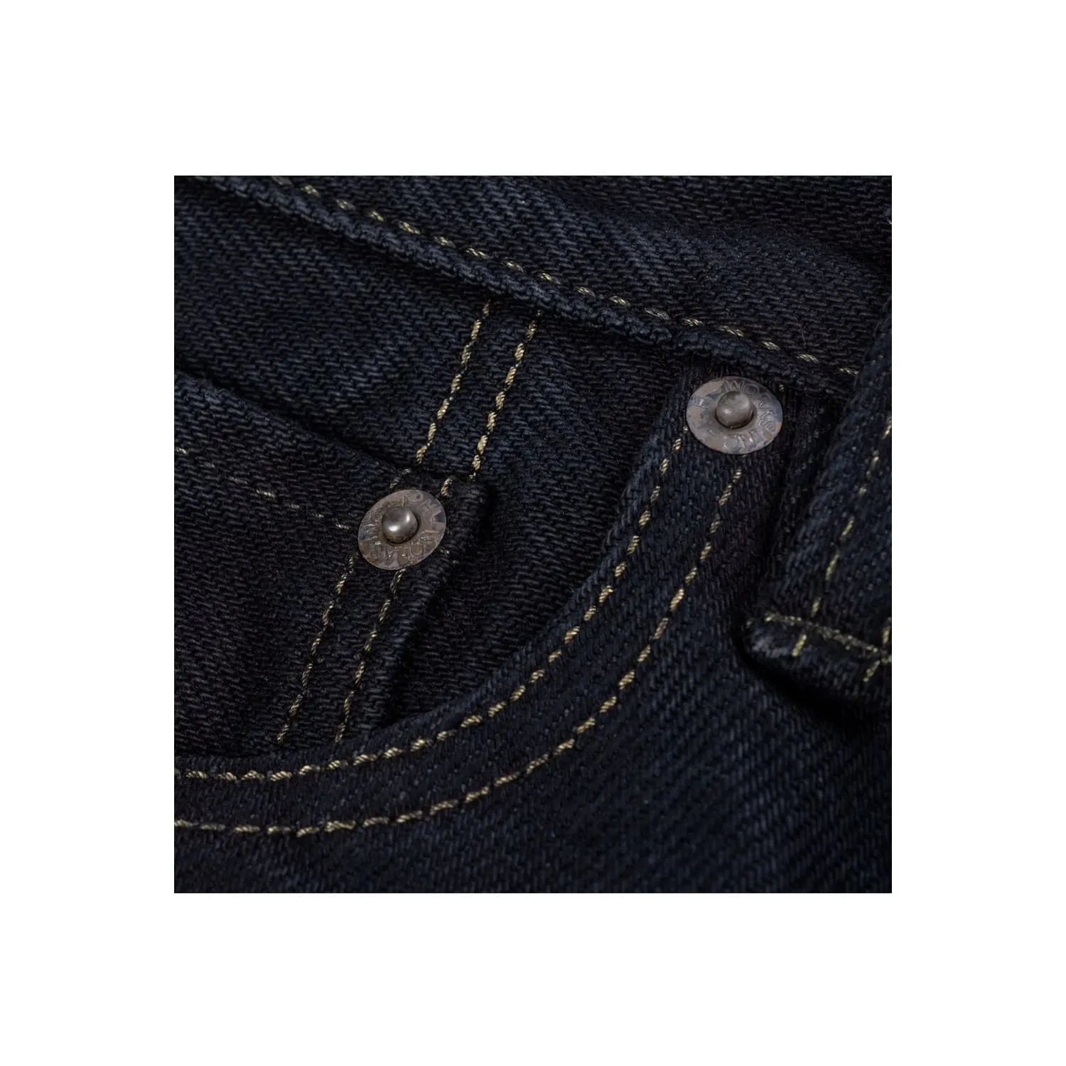 Iron Heart IH-777S-21OD 21oz Super Slim Tapered Jean Indigo Overdyed Black