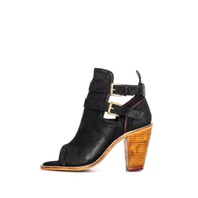 ISABELLA BLACK HEELED SANDAL