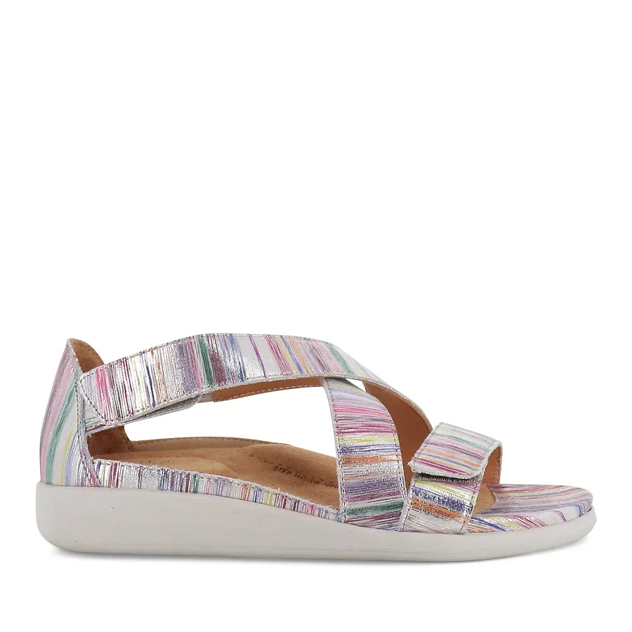 ISSY W - SILVER STRIPE LEATHER