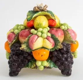 Italian Faenza Fruit Arrangement, 1960's