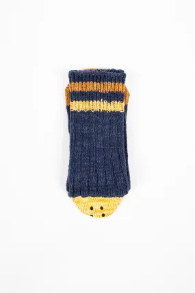 Ivy Smiley Sock Navy