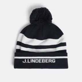 J. Lindeberg Stripe Beanie Black