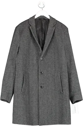 Jack & Jones Black Premium Wool Blend Coat UK XL