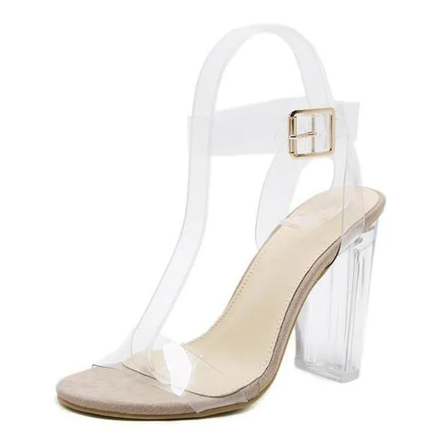 Jelly Crystal Clear High Heels Pumps