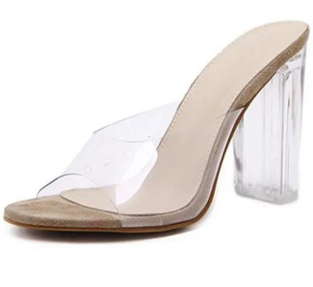 Jelly Crystal Clear High Heels Pumps