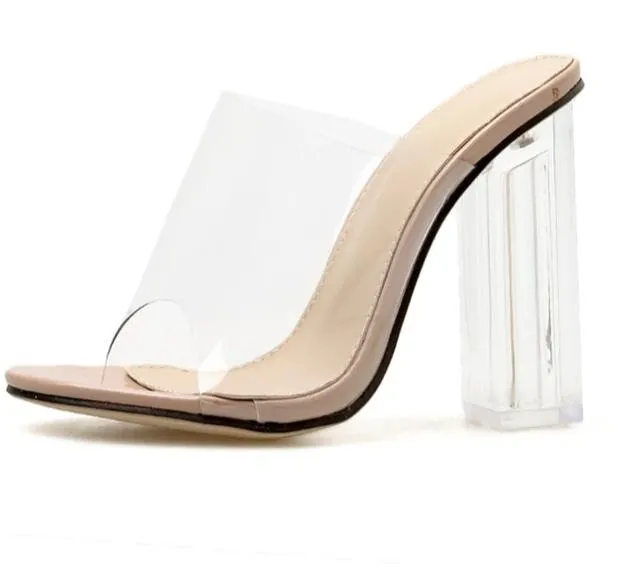 Jelly Crystal Clear High Heels Pumps