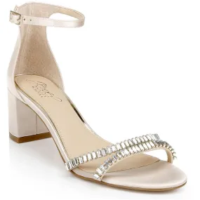 Jewel Badgley Mischka Womens Joanne Embellished Ankle Strap