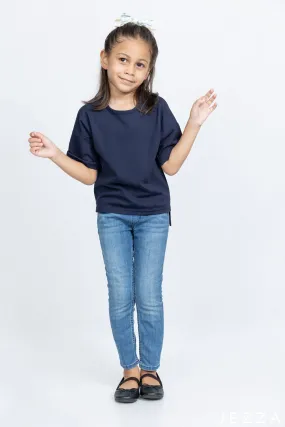 JEZZA Navy Colour Kids T-Shirt 44202