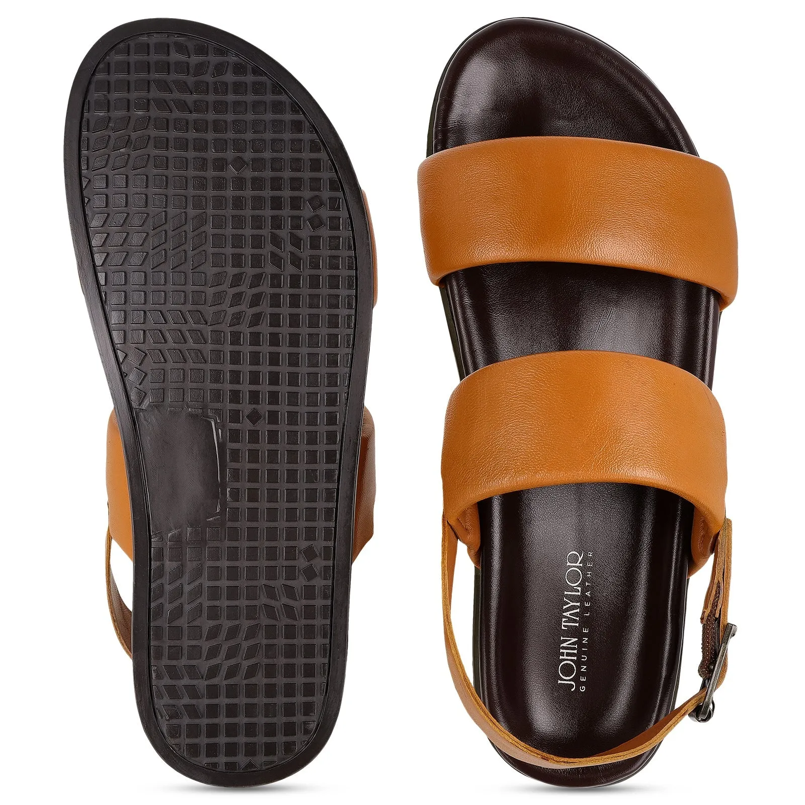 JOHN TAYLOR Leather Gents Sandals - JT97516