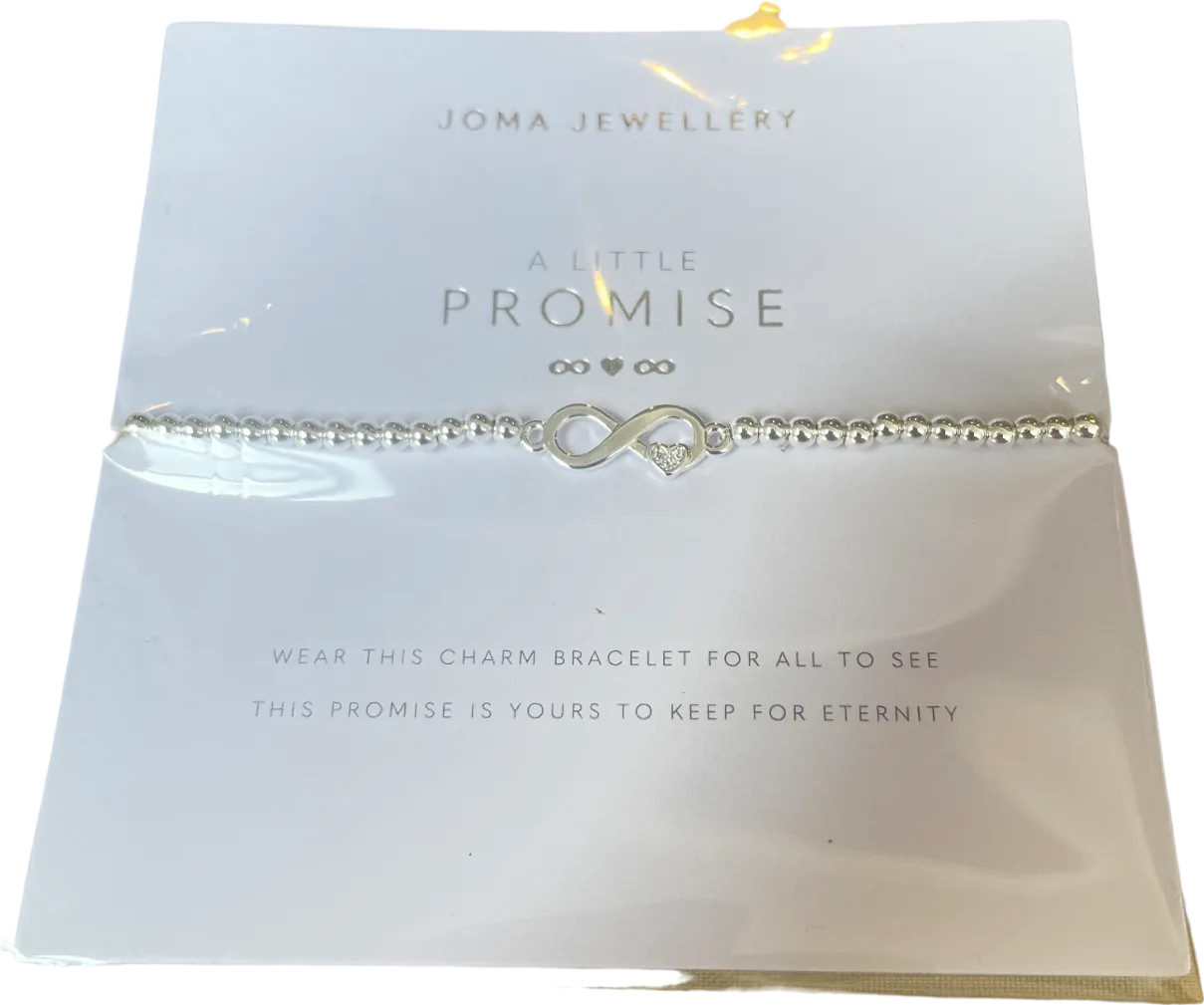 Joma Jewellery Silver A Little 'Promise' Bracelet One Size