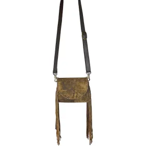 Juan Antonio Nubuck Suede Fringe Crossbody