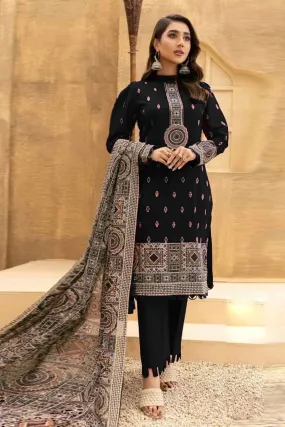 Kayseria Embroidered Lawn Three Piece KR-189 (Black)