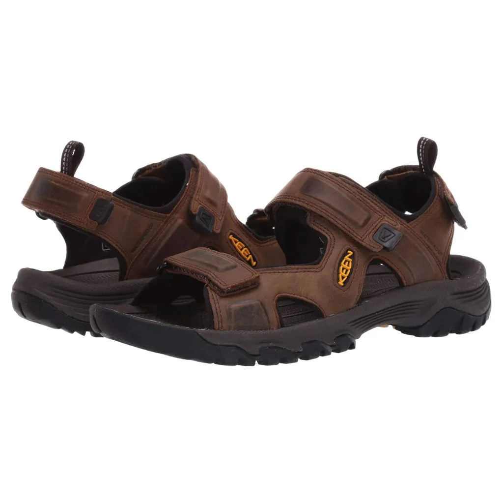 Keen Mens Sandals Targhee III Open Toe Outdoor Hook-And-Loop Strappy Leather - UK 9.5