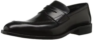 KENNETH COLE NEW YORK MEN'S TAKE A GUESS PENNY LOAFER, BLACK, 12 M US