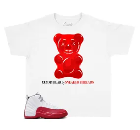 Kids Cherry 12 Shirt - Gummy Bear - White